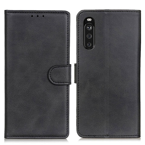 Coque Portefeuille Livre Cuir Etui Clapet A05D pour Sony Xperia 10 III SO-52B Noir