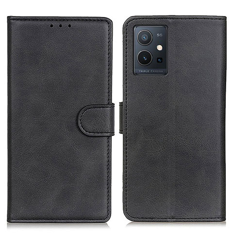 Coque Portefeuille Livre Cuir Etui Clapet A05D pour Vivo T1 5G India Noir