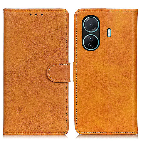 Coque Portefeuille Livre Cuir Etui Clapet A05D pour Vivo T1 Pro 5G Marron