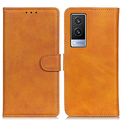 Coque Portefeuille Livre Cuir Etui Clapet A05D pour Vivo V21e 5G Marron