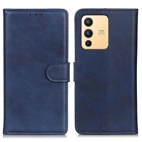 Coque Portefeuille Livre Cuir Etui Clapet A05D pour Vivo V23 5G Bleu