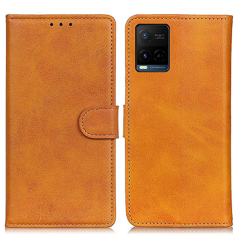 Coque Portefeuille Livre Cuir Etui Clapet A05D pour Vivo Y21G Marron