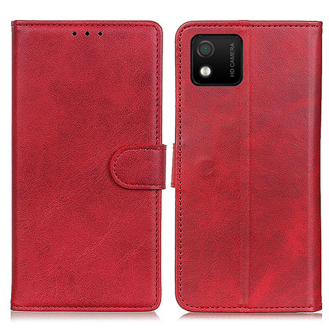 Coque Portefeuille Livre Cuir Etui Clapet A05D pour Wiko Y52 Rouge