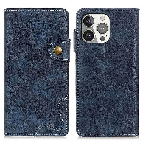 Coque Portefeuille Livre Cuir Etui Clapet A06 pour Apple iPhone 14 Pro Max Bleu