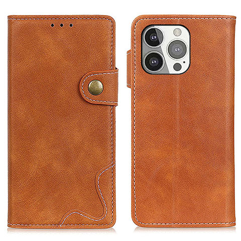 Coque Portefeuille Livre Cuir Etui Clapet A06 pour Apple iPhone 14 Pro Max Marron