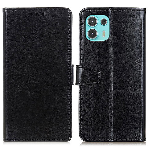 Coque Portefeuille Livre Cuir Etui Clapet A06D pour Motorola Moto Edge 20 Lite 5G Noir