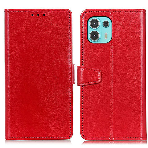 Coque Portefeuille Livre Cuir Etui Clapet A06D pour Motorola Moto Edge 20 Lite 5G Rouge