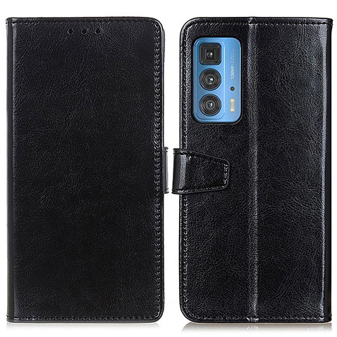 Coque Portefeuille Livre Cuir Etui Clapet A06D pour Motorola Moto Edge 20 Pro 5G Noir