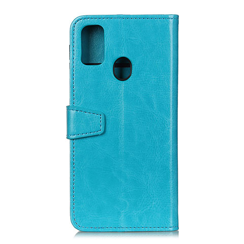 Coque Portefeuille Livre Cuir Etui Clapet A06D pour Motorola Moto G41 Bleu Ciel