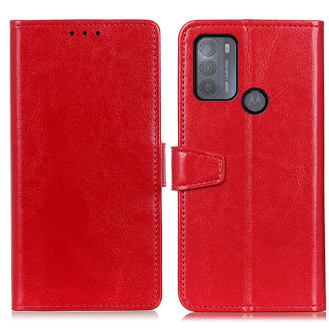 Coque Portefeuille Livre Cuir Etui Clapet A06D pour Motorola Moto G50 Rouge