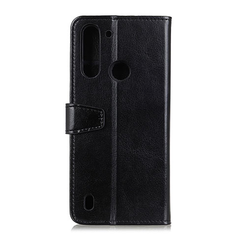 Coque Portefeuille Livre Cuir Etui Clapet A06D pour Motorola Moto One Fusion Noir