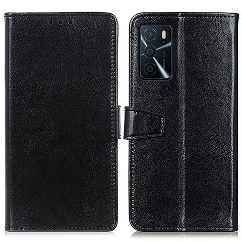 Coque Portefeuille Livre Cuir Etui Clapet A06D pour Oppo A16 Noir