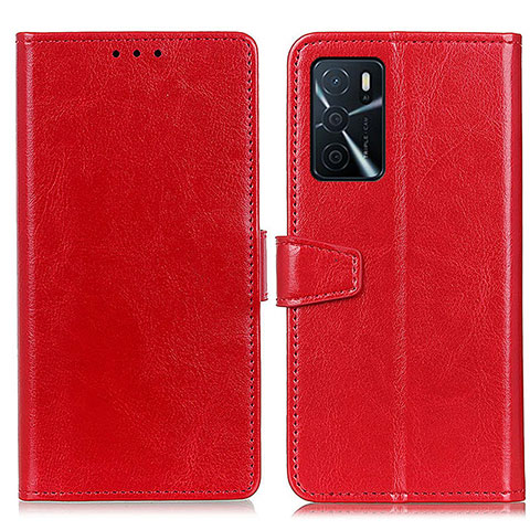 Coque Portefeuille Livre Cuir Etui Clapet A06D pour Oppo A16s Rouge