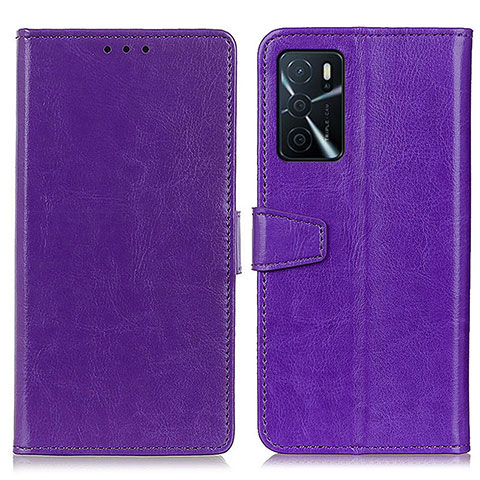 Coque Portefeuille Livre Cuir Etui Clapet A06D pour Oppo A16s Violet