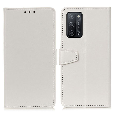 Coque Portefeuille Livre Cuir Etui Clapet A06D pour Oppo A53s 5G Blanc