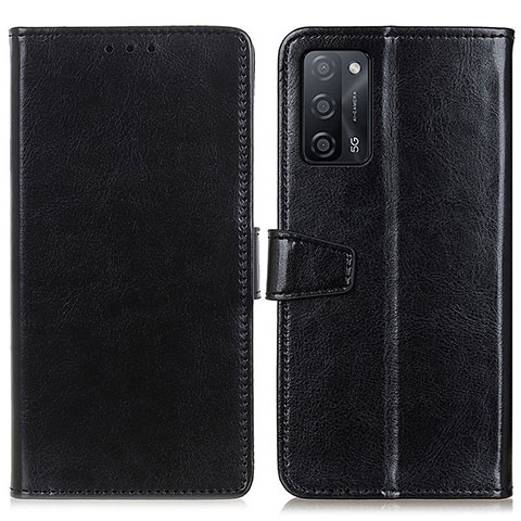 Coque Portefeuille Livre Cuir Etui Clapet A06D pour Oppo A53s 5G Noir