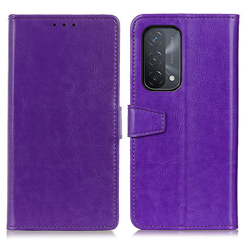 Coque Portefeuille Livre Cuir Etui Clapet A06D pour Oppo A54 5G Violet