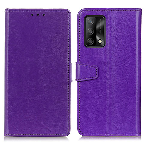 Coque Portefeuille Livre Cuir Etui Clapet A06D pour Oppo F19 Violet