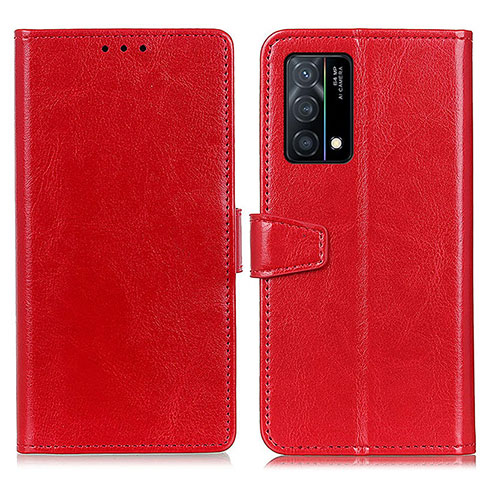 Coque Portefeuille Livre Cuir Etui Clapet A06D pour Oppo K9 5G Rouge