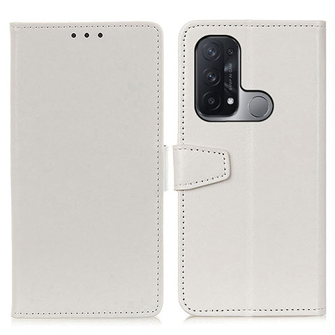 Coque Portefeuille Livre Cuir Etui Clapet A06D pour Oppo Reno5 A Blanc