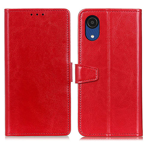 Coque Portefeuille Livre Cuir Etui Clapet A06D pour Samsung Galaxy A03 Core Rouge