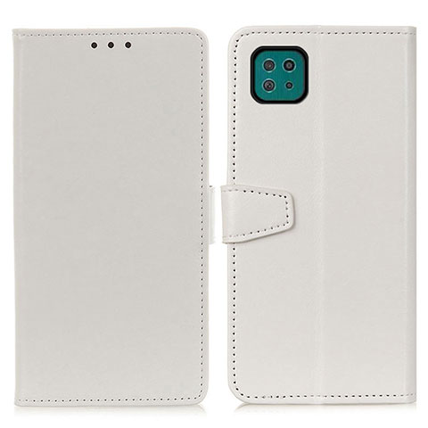 Coque Portefeuille Livre Cuir Etui Clapet A06D pour Samsung Galaxy A22s 5G Blanc