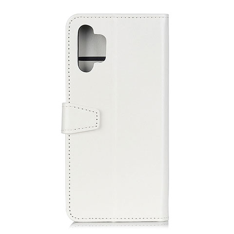 Coque Portefeuille Livre Cuir Etui Clapet A06D pour Samsung Galaxy A32 4G Blanc