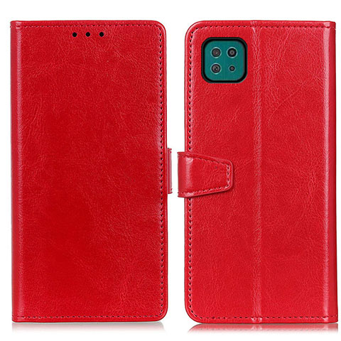 Coque Portefeuille Livre Cuir Etui Clapet A06D pour Samsung Galaxy F42 5G Rouge