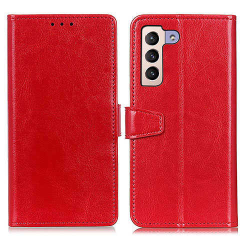 Coque Portefeuille Livre Cuir Etui Clapet A06D pour Samsung Galaxy S21 5G Rouge