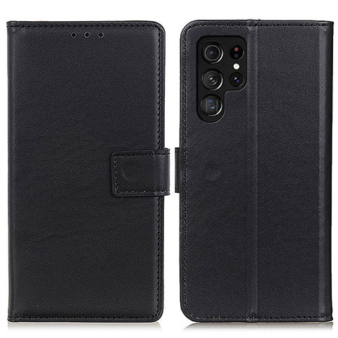 Coque Portefeuille Livre Cuir Etui Clapet A06D pour Samsung Galaxy S21 Ultra 5G Noir