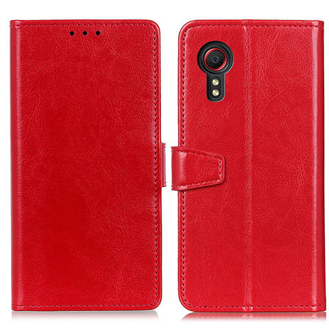 Coque Portefeuille Livre Cuir Etui Clapet A06D pour Samsung Galaxy XCover 5 SM-G525F Rouge