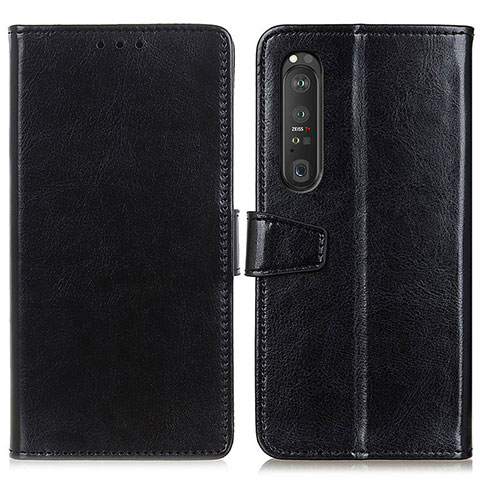 Coque Portefeuille Livre Cuir Etui Clapet A06D pour Sony Xperia 1 III Noir