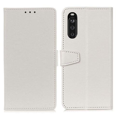 Coque Portefeuille Livre Cuir Etui Clapet A06D pour Sony Xperia 10 III Lite Blanc