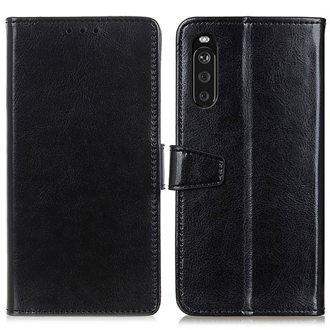 Coque Portefeuille Livre Cuir Etui Clapet A06D pour Sony Xperia 10 III SO-52B Noir