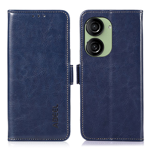 Coque Portefeuille Livre Cuir Etui Clapet A07D pour Asus ZenFone 10 Bleu