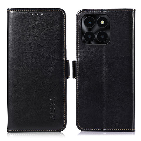 Coque Portefeuille Livre Cuir Etui Clapet A07D pour Huawei Honor X6a Noir