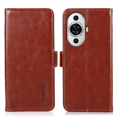 Coque Portefeuille Livre Cuir Etui Clapet A07D pour Huawei Nova 11 Marron