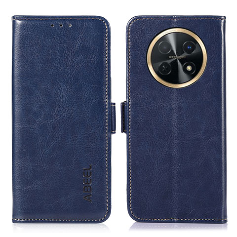 Coque Portefeuille Livre Cuir Etui Clapet A07D pour Huawei Nova Y91 Bleu