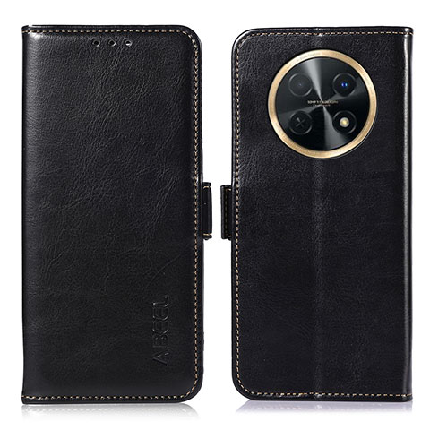 Coque Portefeuille Livre Cuir Etui Clapet A07D pour Huawei Nova Y91 Noir