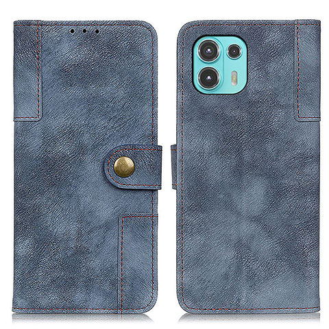 Coque Portefeuille Livre Cuir Etui Clapet A07D pour Motorola Moto Edge 20 Lite 5G Bleu