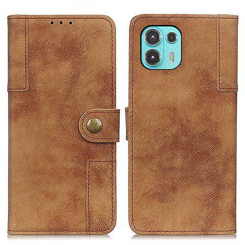 Coque Portefeuille Livre Cuir Etui Clapet A07D pour Motorola Moto Edge 20 Lite 5G Marron