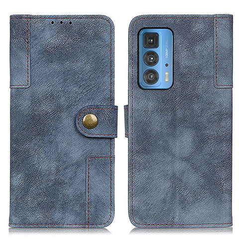 Coque Portefeuille Livre Cuir Etui Clapet A07D pour Motorola Moto Edge 20 Pro 5G Bleu