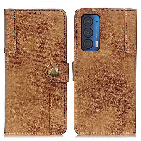 Coque Portefeuille Livre Cuir Etui Clapet A07D pour Motorola Moto Edge (2021) 5G Marron