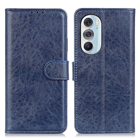 Coque Portefeuille Livre Cuir Etui Clapet A07D pour Motorola Moto Edge 30 Pro 5G Bleu