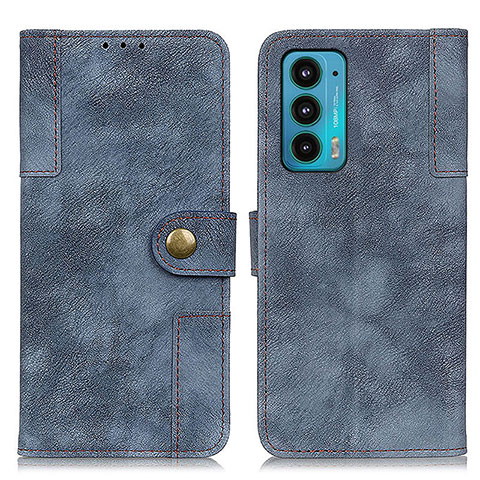 Coque Portefeuille Livre Cuir Etui Clapet A07D pour Motorola Moto Edge Lite 5G Bleu