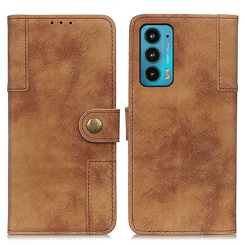 Coque Portefeuille Livre Cuir Etui Clapet A07D pour Motorola Moto Edge Lite 5G Marron