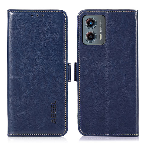 Coque Portefeuille Livre Cuir Etui Clapet A07D pour Motorola Moto G 5G (2023) Bleu