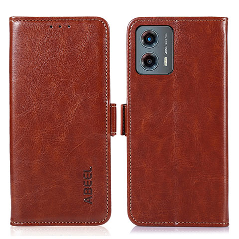 Coque Portefeuille Livre Cuir Etui Clapet A07D pour Motorola Moto G 5G (2023) Marron