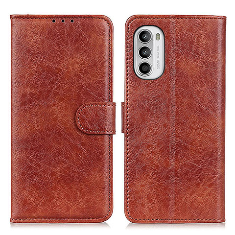 Coque Portefeuille Livre Cuir Etui Clapet A07D pour Motorola MOTO G52 Marron