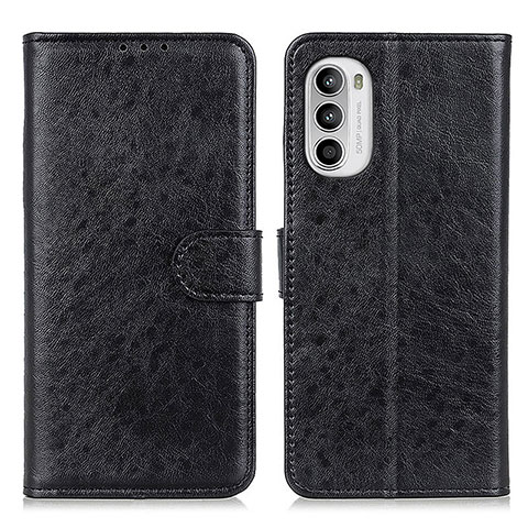 Coque Portefeuille Livre Cuir Etui Clapet A07D pour Motorola MOTO G52 Noir